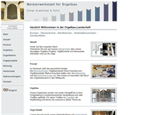 Tablet Screenshot of orgelbau-krawinkel.de